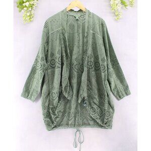 Sundance Green Eyelet Tunic